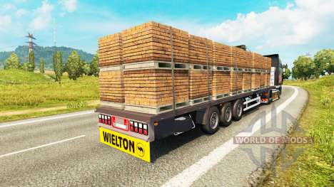 Semitrailer Wielton platform for Euro Truck Simulator 2