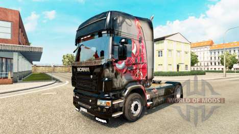Skin MJBulls on tractor Scania for Euro Truck Simulator 2