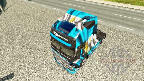 The Argentina Copa 2014 skin for Volvo truck for Euro Truck Simulator 2