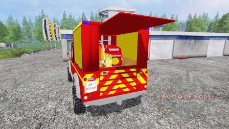 Land Rover Defender 110 Pickup sapeurs-pompiers for Farming Simulator 2015