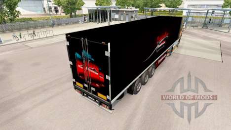 Skin BitDefender on the trailer for Euro Truck Simulator 2