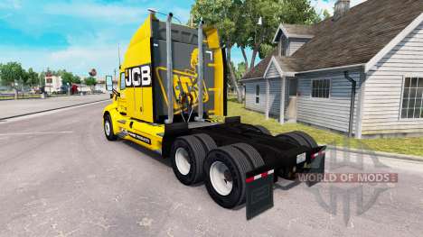JCB skin for the truck Peterbilt for American Truck Simulator