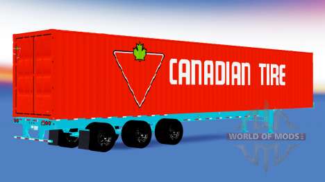 A collection of trailers USA for American Truck Simulator
