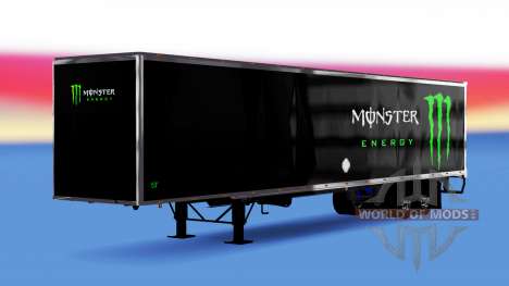 All-metal semi-trailer Monster Energy for American Truck Simulator