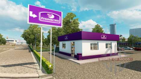Hotel chain Travelodge and Premier Inn for Euro Truck Simulator 2