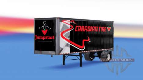 All-metal semi-trailer Canadian Tire for American Truck Simulator