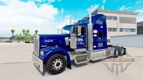 Skin Uncle D Logistics on the truck Kenworth W90 for American Truck Simulator