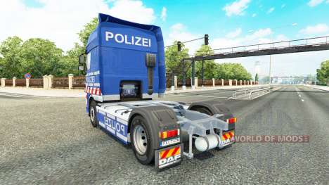 Police skin for DAF truck for Euro Truck Simulator 2