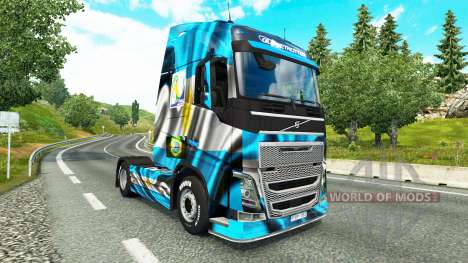 The Argentina Copa 2014 skin for Volvo truck for Euro Truck Simulator 2
