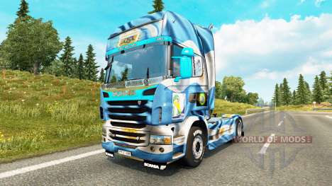 The Argentina Copa 2014 skin for Scania truck for Euro Truck Simulator 2