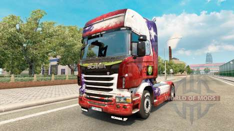 The Chile Copa 2014 skin for Scania truck for Euro Truck Simulator 2