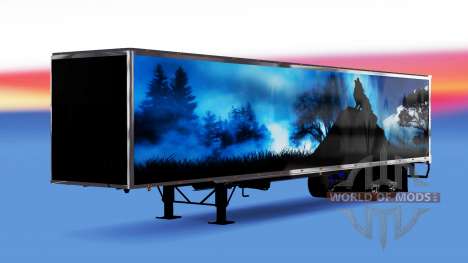 All-metal semi-trailer Wolf for American Truck Simulator