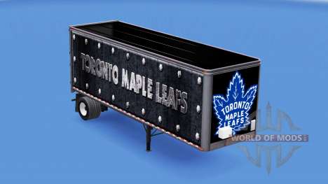 Skin Toronto Maple Leafs on the trailer for American Truck Simulator