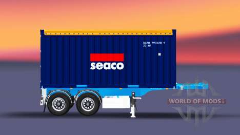 Semi-trailer with 20-pound container for Euro Truck Simulator 2