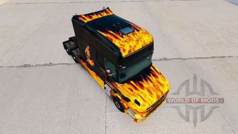 Skin Hot Ride on tractor Scania T for American Truck Simulator