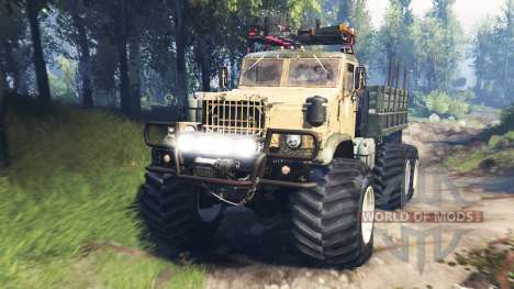 KrAZ-255 [piece of iron] v3.0 for Spin Tires