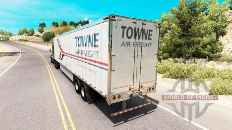 Skin Towne Air Freight on the trailer for American Truck Simulator