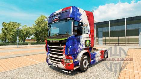 Skin France Copa 2014 for Scania truck for Euro Truck Simulator 2