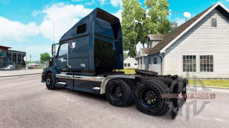 Skin Trans West truck tractor Volvo VNL 670 for American Truck Simulator