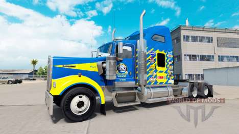 Skin Goodyear Racing truck Kenworth W900 for American Truck Simulator