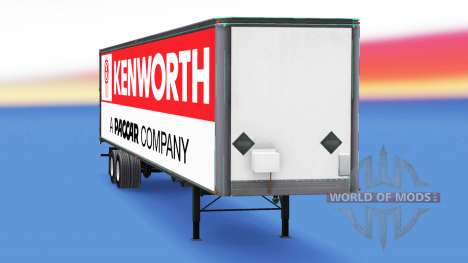 All-metal semi trailer Kenworth for American Truck Simulator