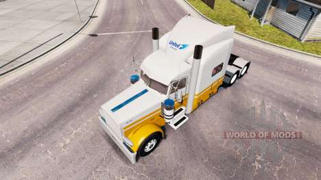 Skin United Van Lines for the truck Peterbilt 38 for American Truck Simulator