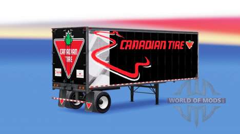 All-metal semi-trailer Canadian Tire for American Truck Simulator
