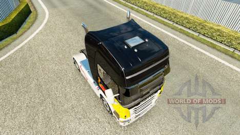 Red Bull skin for Scania truck for Euro Truck Simulator 2