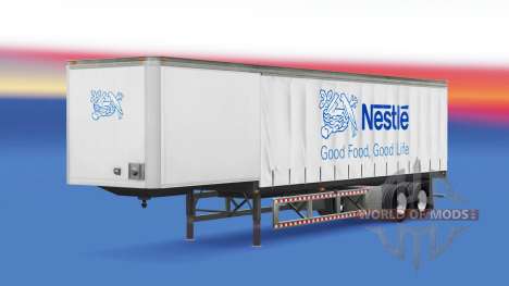 Skin Nestle in the trailer for American Truck Simulator