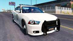 Dodge Charger Police in traffic for American Truck Simulator