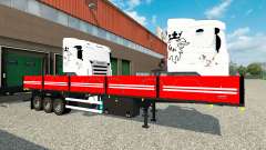 A collection of trailers for Euro Truck Simulator 2