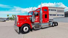 Heartland Express skin [red] truck Kenworth for American Truck Simulator