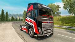 Red Bull skin for Volvo truck for Euro Truck Simulator 2