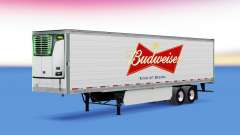Skin on Budweiser reefer semi-trailer for American Truck Simulator
