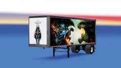 All-metal semi-trailer Dragon Age for American Truck Simulator