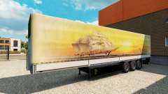 Skin Meridianas on the trailer for Euro Truck Simulator 2