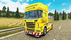 Skin DHL for Scania truck for Euro Truck Simulator 2
