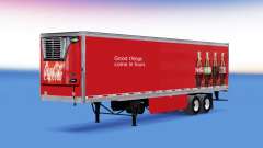 Refrigerated semi-trailer Coca-Cola for American Truck Simulator