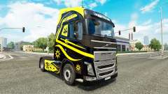 Skins Black & Yellow at Volvo trucks for Euro Truck Simulator 2