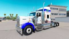 Skin Holly Willoughby on the truck Kenworth W900 for American Truck Simulator