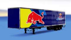 All-metal semi-trailer Red Bull for American Truck Simulator