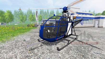 Sud-Aviation Alouette II Gendarmerie for Farming Simulator 2015