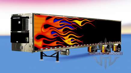 Custom refrigerated trailer for American Truck Simulator