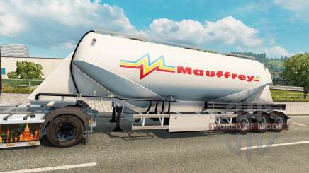 A collection of skins on cement semi-trailer for Euro Truck Simulator 2