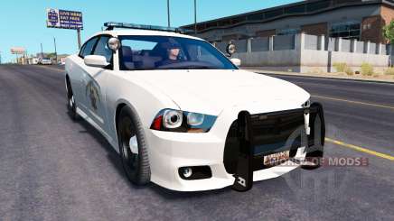 Dodge Charger Police in traffic for American Truck Simulator
