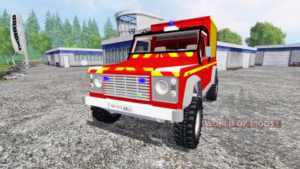 Land Rover Defender 110 Pickup sapeurs-pompiers for Farming Simulator 2015