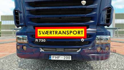 Svaertransport for Euro Truck Simulator 2