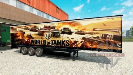 Skin World of Tanks on semi-trailers for Euro Truck Simulator 2