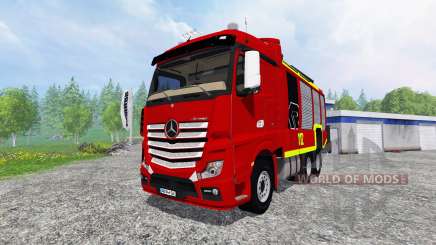 Mercedes-Benz Actros [reuerwehr] for Farming Simulator 2015