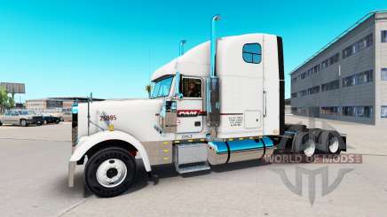 The skin on PAM Transport truck Freightliner Classic for American Truck Simulator